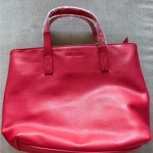 Fawn Design Vibrant Red Tote Bag